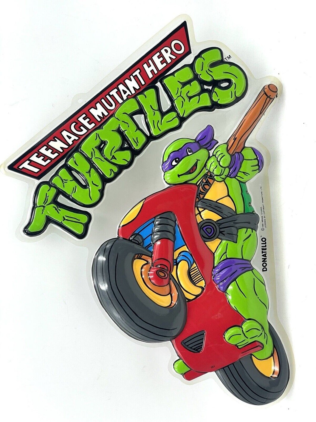 TMNT teenage mutant ninja turtles vintage store display plastic  donatello#AA