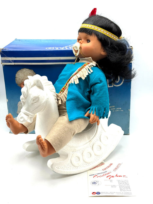 Front view of Hughy Carletto Cabar vintage doll