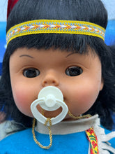 Load image into Gallery viewer, Close-up of Hughy Carletto Cabar doll face and details
